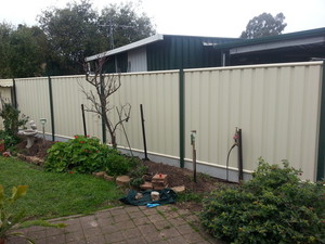 Residential Fencing Pic 2 - Good neighbor with under fence plynth