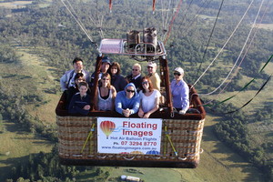 Brisbane Hot Air Balloon Flights Pic 5 - Flying over the countryside of Ipswich with our happy passengers smiling for their inflight photos 30 mins west of Brisbane