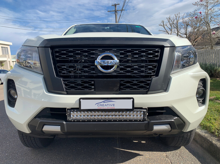 Creative Installations Pic 1 - Nissan Navara 2021 22 STEDI ST4K Double Row LED Light Bar