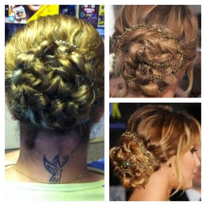 Hollywood Hair by Tracey Pic 5 - Hairstyle inspired by the upstyle Jennifer Lawrence wore to The Hunger Games premiere in LA