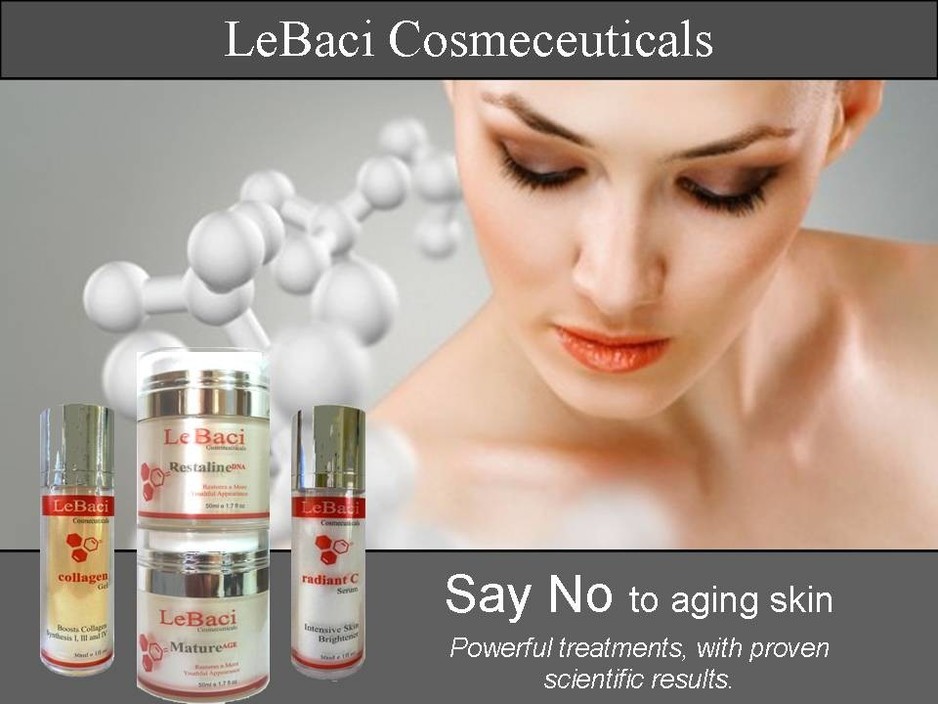 Le Baci Organic Skin Care Pic 1 - Cosmeceutical Range Scientifically produced products with Peptides and Organic ingredients that are 100 proven effective with scientific results