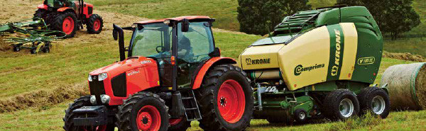 Watson Tractors Pic 1 - The Kubota MGX Series Tractor and world renowned quality Krone round Baler