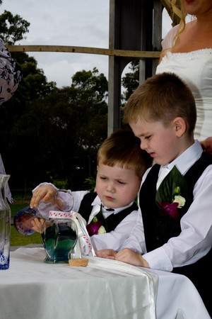 Eloquent Ceremonies Pic 4 - Involve the children in a blending sand ceremony