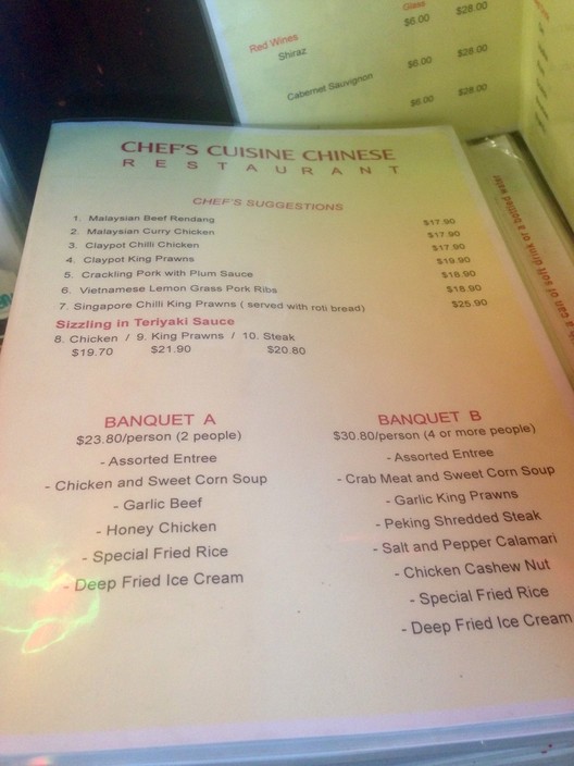 Chef's Cuisine Chinese Restaurant Pic 1 - Banquet options