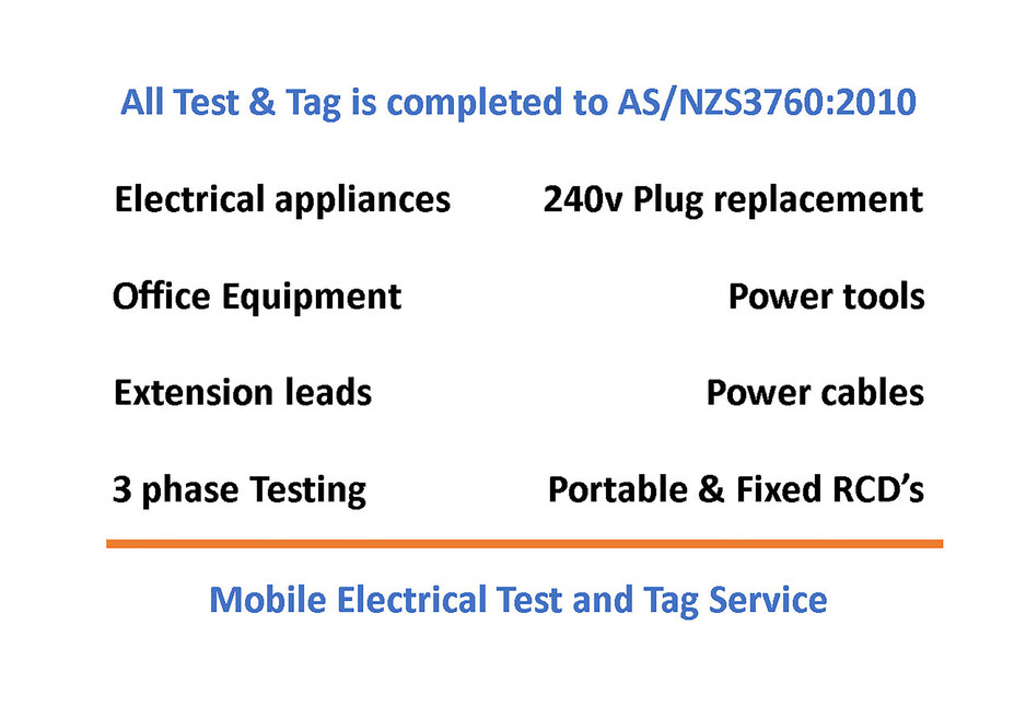 Test and Tag Hub Pic 1 - Services