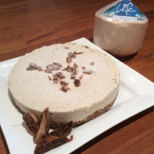 Raw Food Indulgence Pic 2 - Raw Coconut and Fig Cheesecake