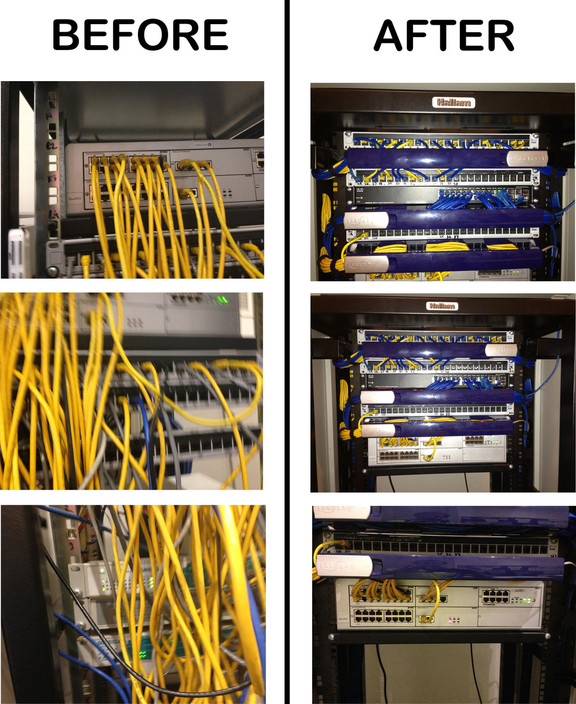 Kavelec Pic 1 - Data cabinet changeover