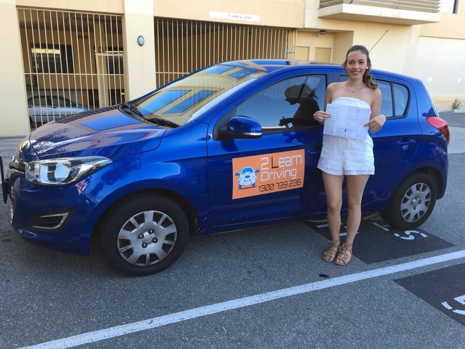 2 Learn Driving Pic 2 - Another happy student passing her test after training with instructor Jenny