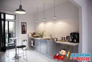 Electrician To The Rescue Electrical Services Pic 5 - We are experts in lighting of all kinds just take a look at this kitchen lighting in Sydney