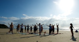 The Business of Yoga Pic 2 - yoga on the beach