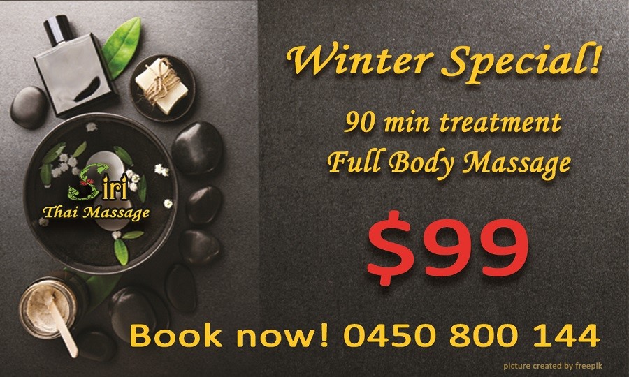 Siri Thai Massage Pic 1 - Winter Special 90 min Massage only 99