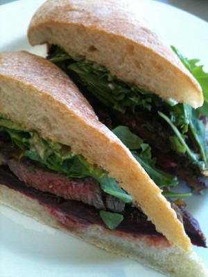 Bar Sirocco Pic 4 - Scotch Fillet Steak Sandwitch on the specials board