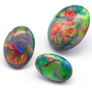 Opal Diamond Factory Pic 4 - These stunning Lighting Ridge solid black opals are part of our extensive collection