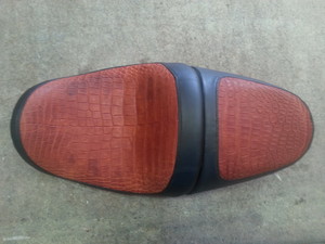 Universal Upholstery Pic 3 - Real Crocodile Leather Harley Davidson Motorbike Seat