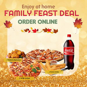 Pizza VS Burger Pic 1 - Order Online Family Feast Deal