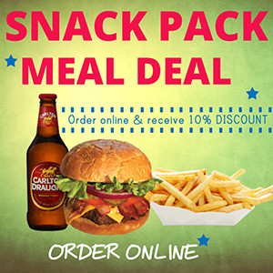 Pizza VS Burger Pic 4 - lUNCH Snack Pack Meal Deal