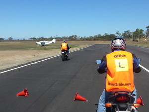 Qride Learn2ride  Motorcycle School - Mackay Pic 2 - Qride students at our training area