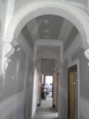 Dial-A-Plasterer Pic 3 - Arches installed in Victorian Terrace hallway