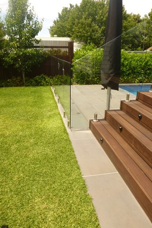 Viridem Landscaping Pic 4 - Bluestone paving edging and landing