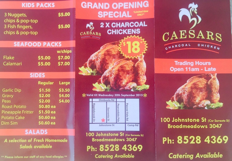 Cesar's Charcoal Chicken Pic 1