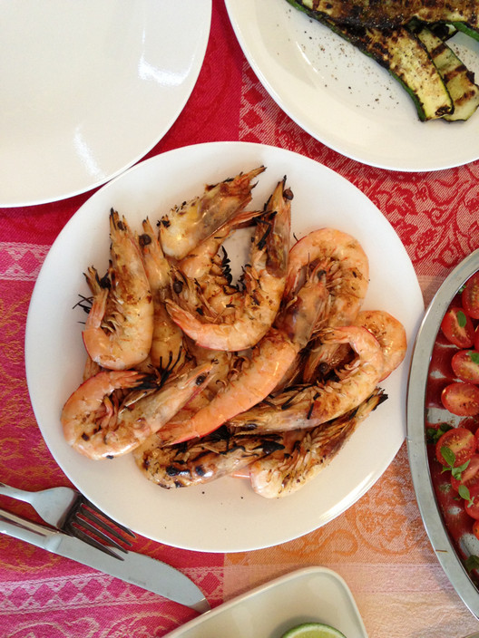 Peter Roan Seafood Pic 1 - The fresh large king prawns are awesome on the barbie