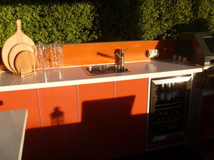 ISPS Innovations Pic 3 - Out Door BBQ areas in Bonethane Doors splashbacks CulourTek Resurfacing by ISPS Innovations