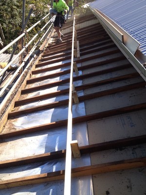 Brisbane Roof Restorations Pic 5 - Carpentry on a Bull Nose Verandah