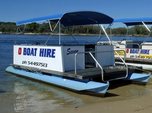 O Boat Hire Pic 2 - 6 to 14 seater BBQ Pontoons