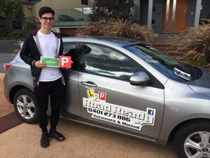 L2P Road Ready Pic 2 - Congratulations Nathan on getting your manual licence at Werribee Vic Roads