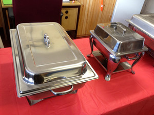 Bono Party Hire Pic 2 - Chafing dishes for hire Large 9 litres Small 5 litres