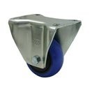 Castor Solutions Pic 1 - BLUE RUBBER CASTORS