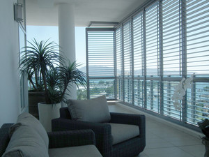 Elite Home Improvements Of Australia Pic 3 - Plantation Shutters on Balcony