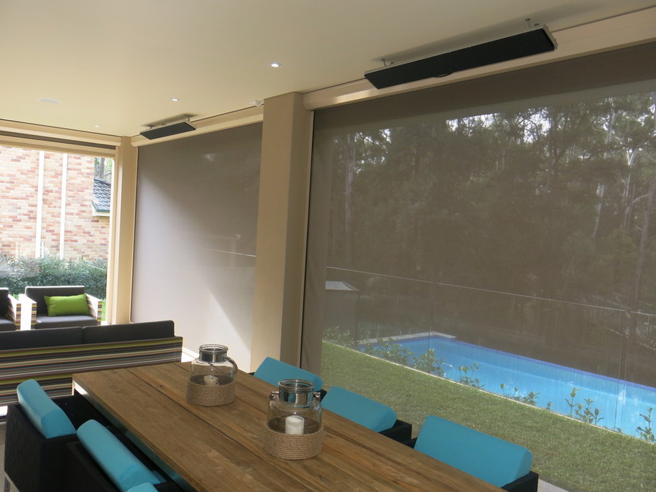 Elite Home Improvements Of Australia Pic 1 - Slidetrack Blinds in Alfresco Area