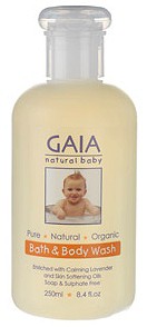 Baby Natural Pic 1 - gaia natural baby bath body wash