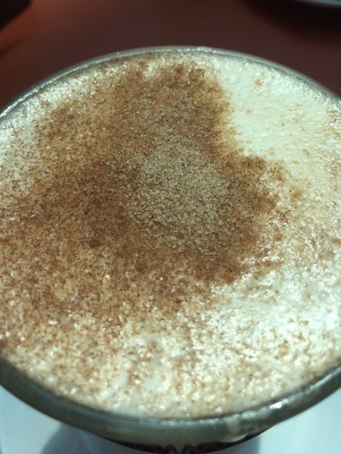 Jamaica Blue Pic 1 - top view of Chai Latte