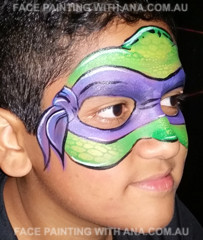 Face Painting with Ana Pic 5 - Ninja Turtle