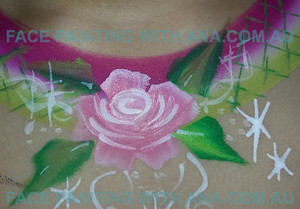 Face Painting with Ana Pic 2 - Pink Rose