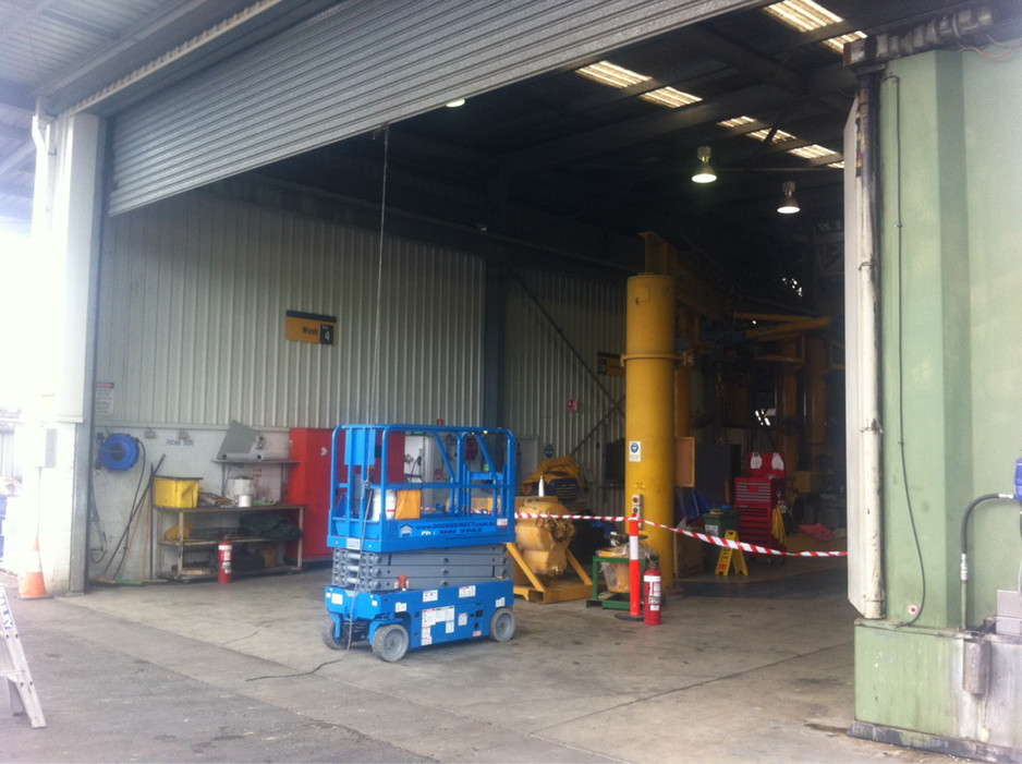 Archerfield Post Office Business Centre Pic 1 - Repairs to 11 metre wide roller shutter