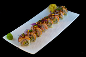 Sushi Ichi Bar Pic 2 - Ichi Salmon Aburi Roll