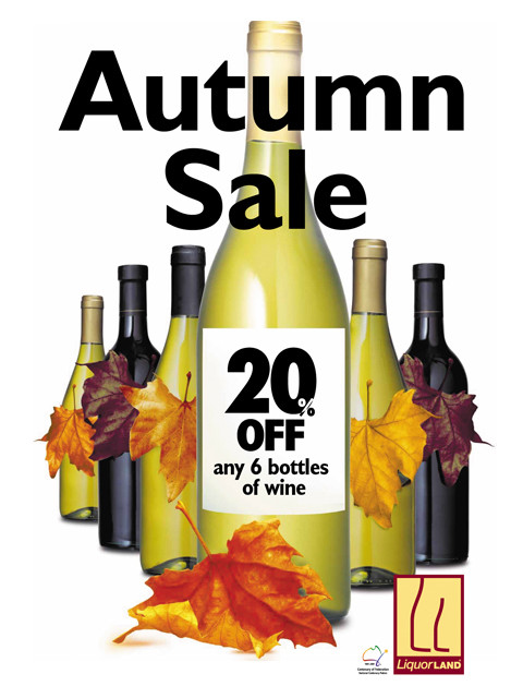 Layout & Relax Pic 1 - POS for Liquorland Autumn Wine Sale