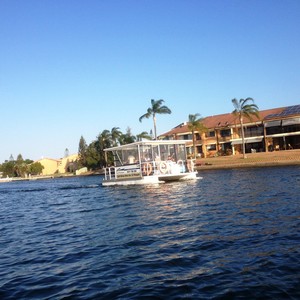 Gold Coast Party Pontoons Pic 3 - Cruising the canals