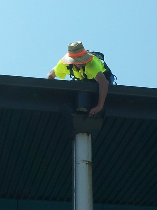 Gutter-Vac Sunshine Coast South Pic 1 - Protect yourself roofs are a dangerous place Use a saftey trained professional