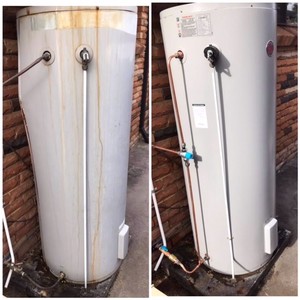 Quakers Hill Hot Water Pic 3 - 18yr old Hot Water heater replaced with a Rheem 315ltr Electric Hot Water Heater