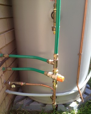 Quakers Hill Hot Water Pic 4 - One of our Solar Hot Water Tank installations