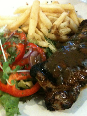 The Castlereagh Club Pic 3 - Steak Chips Salad