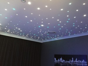 Light Em Up Electrical Contractors Pic 3 - Theatre room Optic fibre Star Lighting