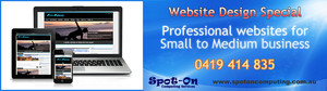 Spot-On Computing Services Pic 3 - Website Design and Development is a speciality