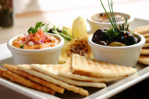 The Grecian Kitchen Pic 2 - Pita Bread and Olives