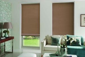 Mr Curtains & Blinds Pic 3 - Custom Made Roller Blinds in Sheer Lightfilter Blockout