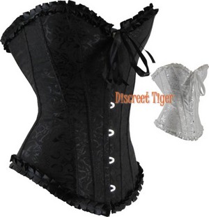 Discreet Tiger Pic 2 - Brocade style corset 2 colours